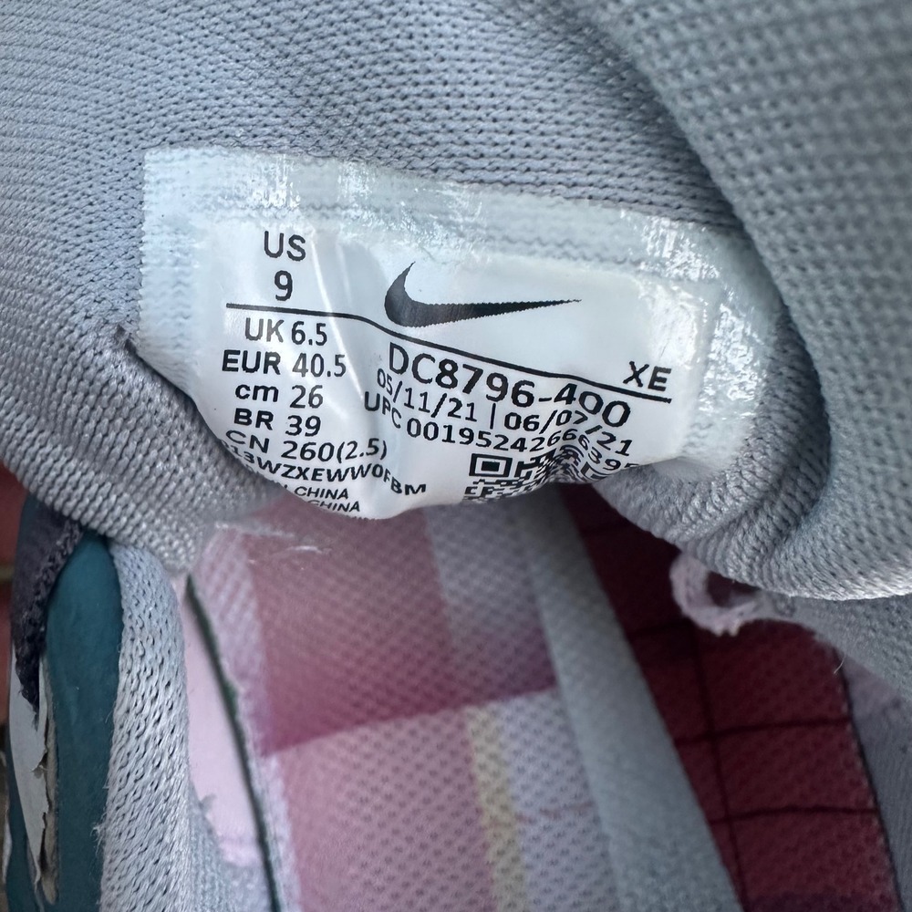 Nike Air Zoom Pegasus 38 Women's Running Shoes Blue Tint Regal Pink Size 9 - Picture 8 of 9
